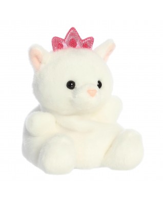 White Princess Bear Plush - Pocket Size - White 5 Inch - Plush Buddy