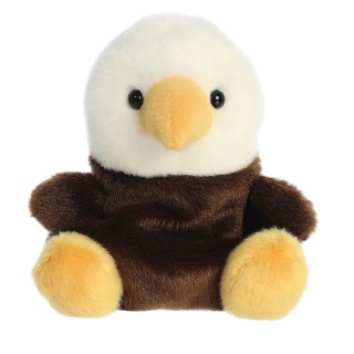 Bald Eagle Plush Toy - Pocket Size - Brown 5 Inch - Plush Buddy